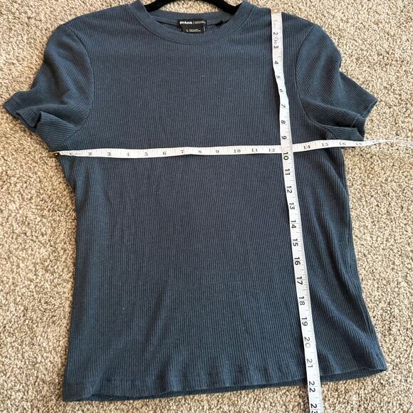 PrAna Basic Blue Tshirt Womens Large - Picture 4 of 4